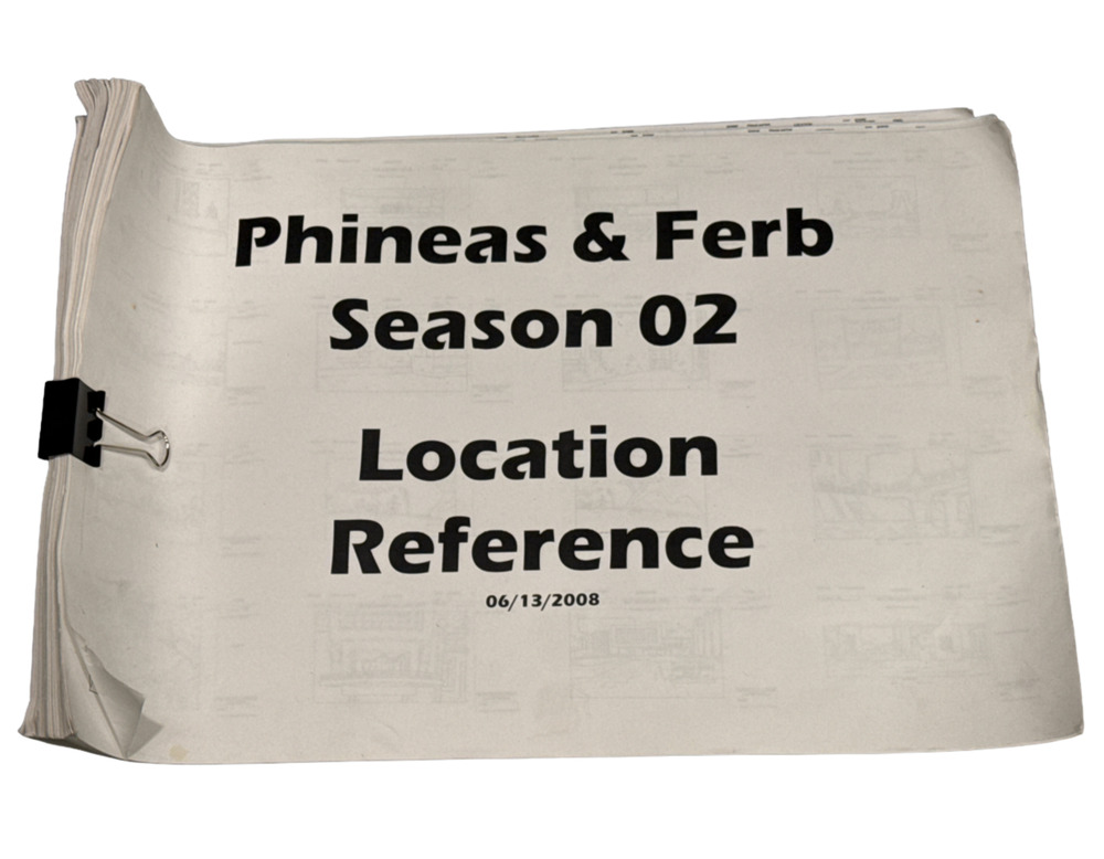 Phineas and Ferb Season 2 Animation Background Layout Reference Book 112P COA